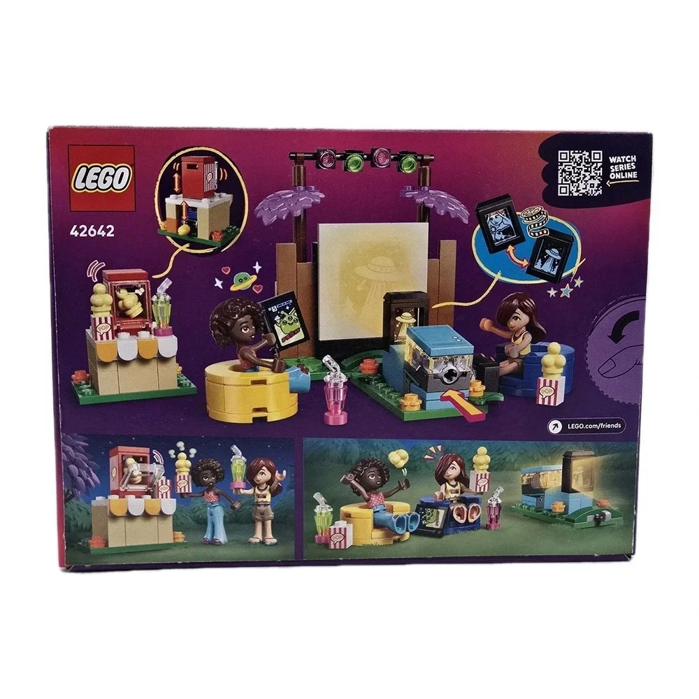 LEGO Friends 42642 Friendship Movie Night Pretend Play Building Set‎